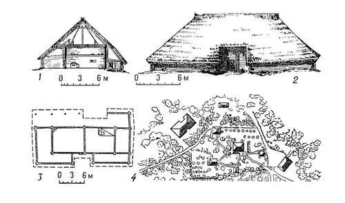 Латвийская ССР 1 3 жилая рига усадьбы Ризгас ок 1730 1 разрез 2 - фото 309