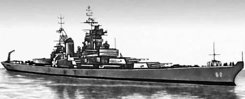Линейный корабль Айова США 1943 Линейный крейсер Линейный крейсер - фото 184