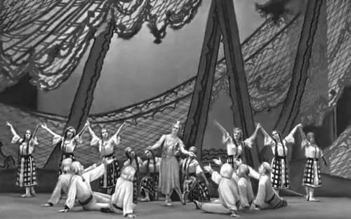 Сцена из балета Эгле королева ужей Э Бальсиса 1960 Литовский театр оперы - фото 406
