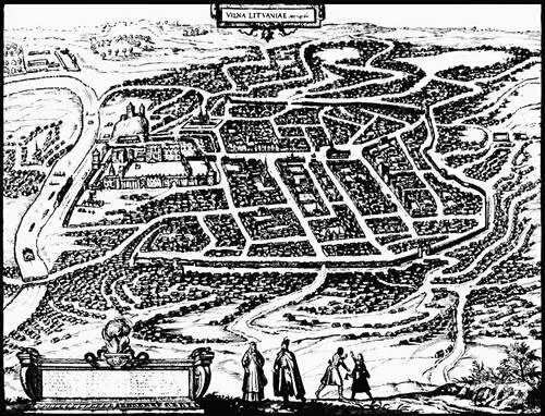 План Вильнюса ок 1530 из атласа Г Брауна Литва Куршская коса Встреча - фото 413