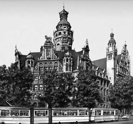 Лейпциг Новая ратуша 18981905 Архитектор Х Лихт Лейпциг Центр города - фото 154