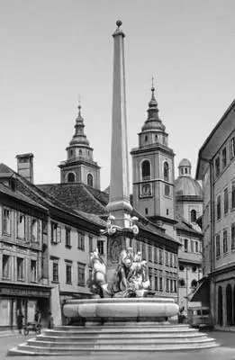 Любляна Фонтан словенских рек на Городской площади 1751 Скульптор Ф - фото 9