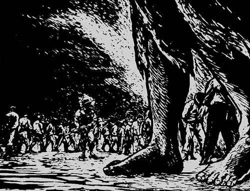 А Гарсиа Бустос Политические заключённые в Гватемале Линогравюра 1957 - фото 890