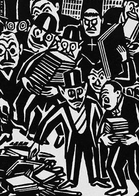 Мазерель Ф Из серии Идея её рождение её жизнь её смерть 1920 Гравюра на - фото 232