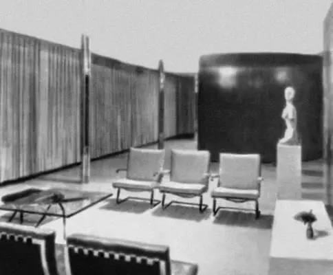 Вилла Тугендхата в Брно 1930 Интерьер Доминионсентер в Торонто 1967 Мис - фото 293