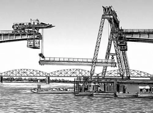 Рис 7 Монтаж замыкание пролёта рамного моста Рис 5 Перевозка на плаву - фото 645