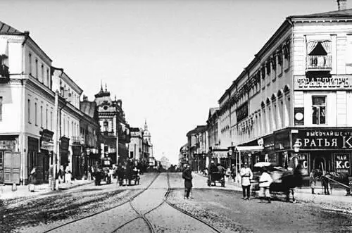 Тверская улица 1887 План Москвы 1739 Пунктиром даны границы Белого города - фото 549