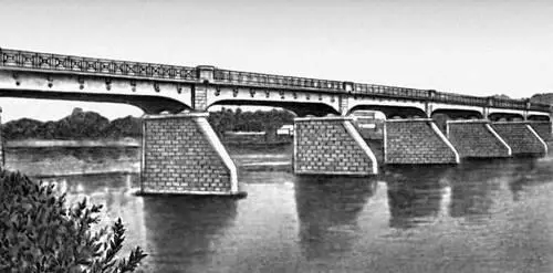 Мост через р Дон в г Лебедяни 1910 Мост через р Днепр у Днепропетровска - фото 647