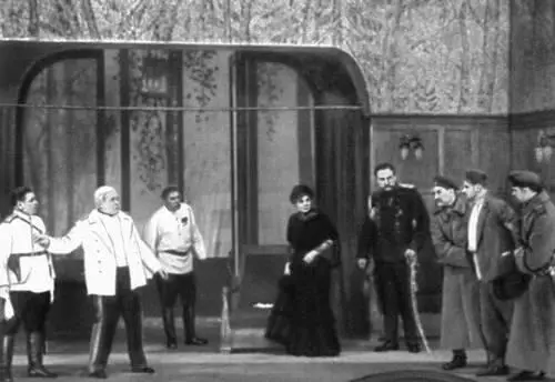 МХАТ Сцена из спектакля Враги М Горького 1935 Московский художественный - фото 629