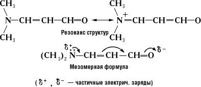 В циклически сопряжённых системах мезомерное смещение не всегда приводит к - фото 159
