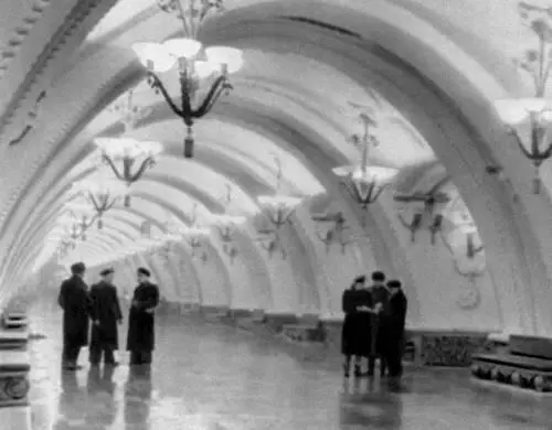 Станция метрополитена Арбатская АрбатскоПокровская линия в Москве 1953 - фото 538
