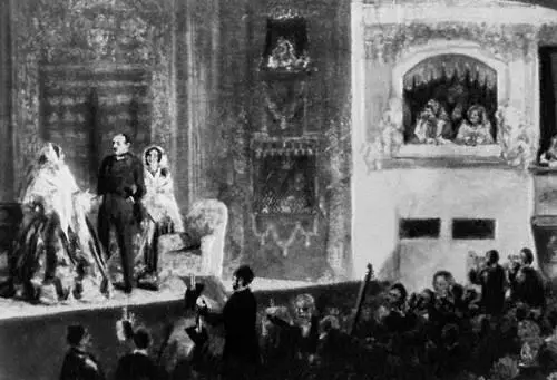 Театр Жимназ 1856 Национальная галерея Берлин А Менцель Подготовител - фото 370