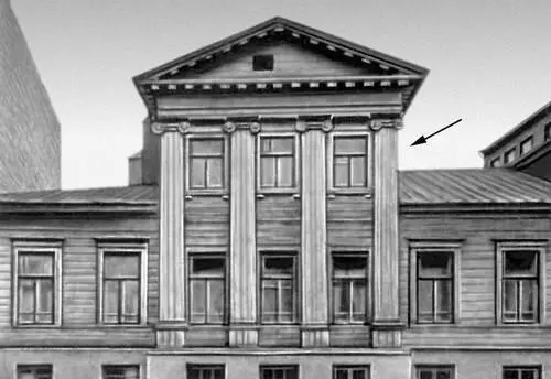 Мезонин указан стрелкой в доме Никитина в Ярославле конца 18 начала 19 - фото 166