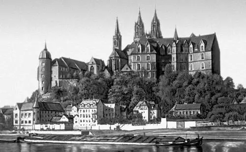 Мейсен Собор СанктЙоханнесундДонатус середина 1315 вв и замок - фото 190