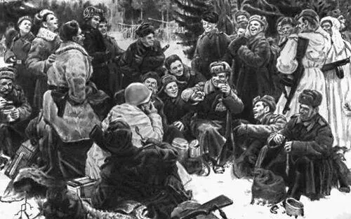 Ю М Непринцев Отдых после боя Вариант 1955 Третьяковская галерея - фото 286