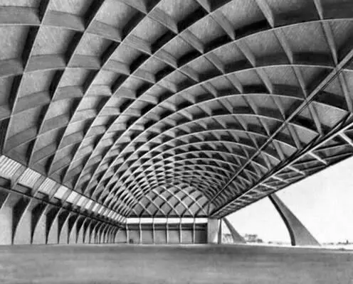 П Л Нерви Ангар в Орбетелло 1938 Инженер П Л Нерви Фрагмент главного - фото 296