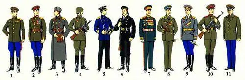 1Генералмайор артиллерии повседневная форма 1943 2 Лейтенант пехота - фото 43