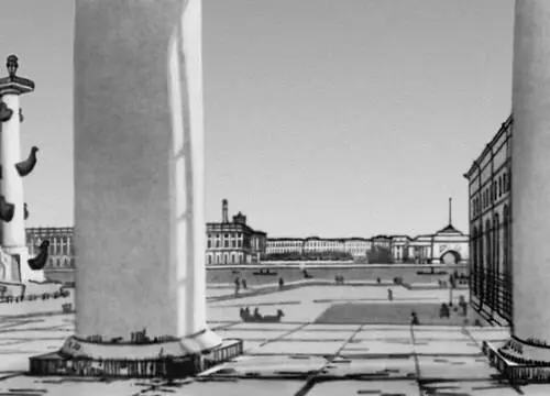 А П ОстроумоваЛебедева Петербург Нева сквозь колонны Биржи 1908 Из - фото 120