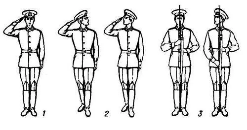 Отдание воинской чести 1 на месте 2 в движении 3 на караул с - фото 8