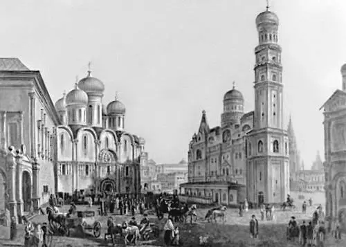 Ф Я Алексеев Соборная площадь в Московском Кремле 1810е гг - фото 10