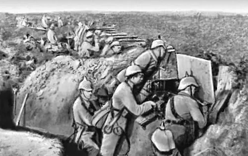 Германская пехота в окопах под Двинском 1916 Французская пехота переходит в - фото 121