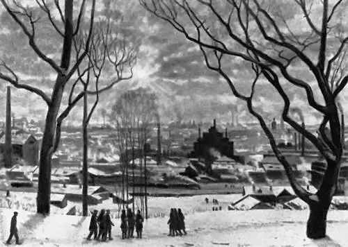 К Ф Юон Утро индустриальной Москвы 1949 Третьяковская галерея Москва - фото 31