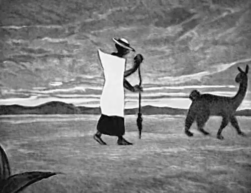 Х Сабогаль Индианка уанка 1938 Древнее искусство Перу Портретный - фото 445