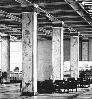 Пилоны вестибюля гостиницы Москва 193238 архитекторы А В Щусев О А - фото 58