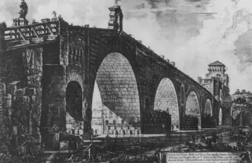 Дж Б Пиранези Понте Молле Гравюра из цикла Виды Рима 1762 Пиранограф - фото 115
