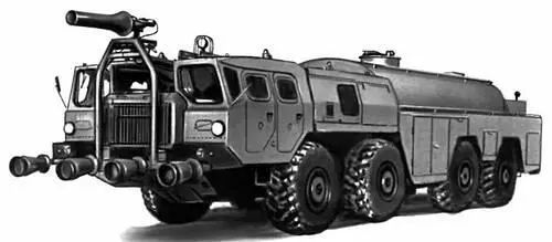 Рис 3 Тяжёлый пожарный аэродромный автомобиль АА60 543160 СССР Рис - фото 215