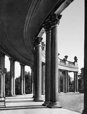 Потсдам Дворец СанСуси 174547 Западная часть колоннады Архитектор Г В - фото 969