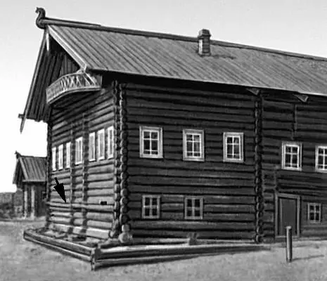 Дом с подклетом указан стрелкой в деревне Городецк Поганца Архангельской - фото 155