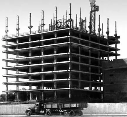 Строительство 15этажного здания Центрального архива в Москве методом подъёма - фото 201