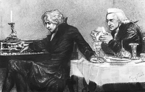 А С Пушкин Моцарт и Сальери Илл М А Врубеля черный карандаш 1884 - фото 118