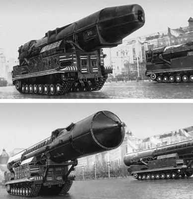 Советские ракеты стратегического назначения на параде Межконтинентальная - фото 277