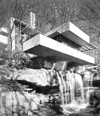 Ф Л Райт Дом Кауфмана Дом над водопадом в БерРане США 1936 Синагога - фото 268