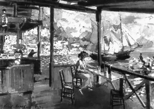 К А Коровин Пристань в Гурзуфе 1914 Русский музей Ленинград Русские - фото 405