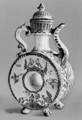 Квасник Гжельская майолика 1787 Исторический музей Москва 2 Серебряная - фото 430