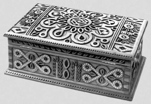 Шкатулка ИваноФранковская область Дерево плоскорельефная резьба - фото 151