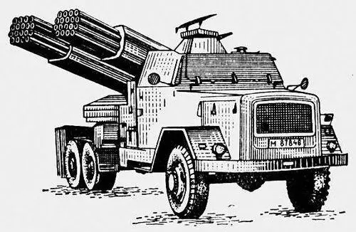 110 мм 36ствольная реактивная система ФРГ Советская реактивная система - фото 1