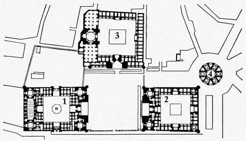 Регистан в Самарканде План 1 медресе Улугбека 2 медресе ШирДор 3 - фото 53