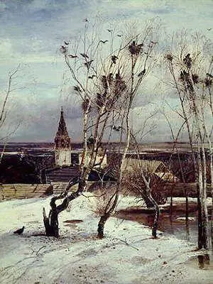 А К Саврасов Грачи прилетели 1871 Третьяковская галерея Москва - фото 34