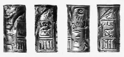 Золотые древнеегипетские печатицилиндры времени IV династии конец 28 - фото 53