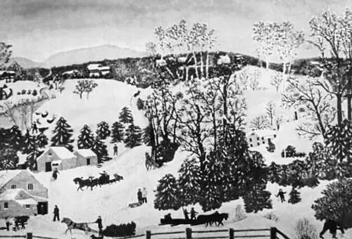 А Мозес За рождественской ёлкой 1946 Собрание Мозес НьюЙорк Джуно - фото 75