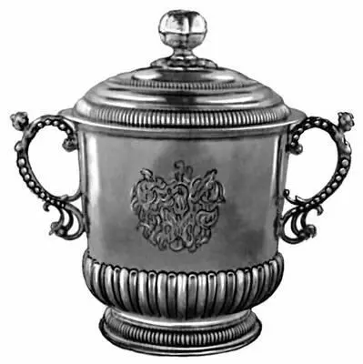 Дж Кони Круглая чаша Серебро Рубеж 1718 вв Художественный музей Фогга - фото 127