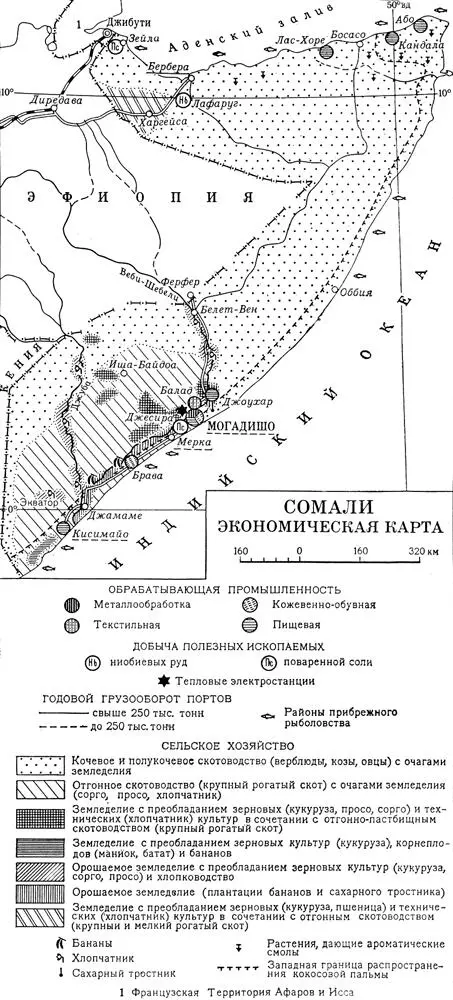 Сомали Экономическая карта Сомали народ Сомали сомалийцы народ - фото 248