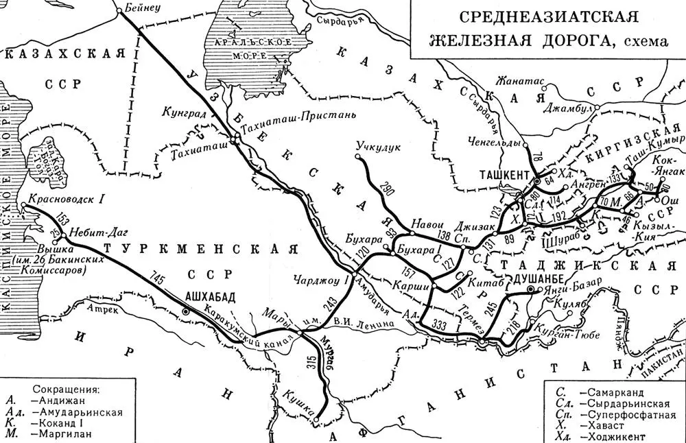 Среднеазиатская железная дорога Среднеазиатские порты Среднеазиатские - фото 22