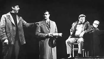 Сцена из спектакля Заседание парткома А И Гельмана МХАТ 1975 Сцена из - фото 161