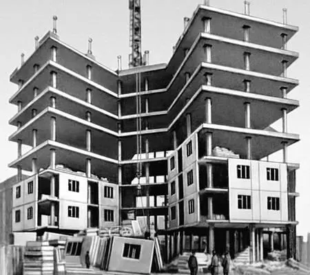 Строительство высотного дома методом подъема этажей в 1975 Ереван район - фото 645