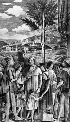 Мантенья Встреча Лудовико Гонзага с кардиналом Франческо Гонзага 1474 - фото 309